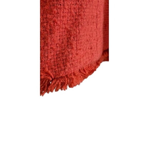 Talbots Tweed Blazer Womens 20 Orange Wool Blend Gold Buttons Lined Jacket NWT - Picture 9 of 9